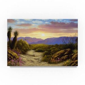 Desert Scene Oil Painting Print