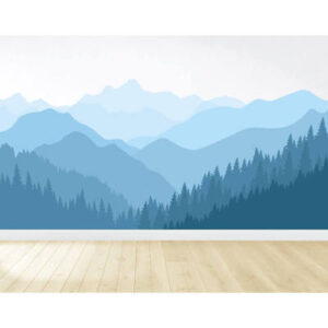 Forest and Mountain Wall Decal