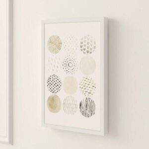 Neutral Pattern Play I Framed Painting Print