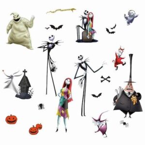 Nightmare Before Christmas Peel and Stick Wall Decal Set