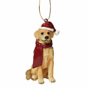 Retriever Holiday Dog Ornament Sculpture