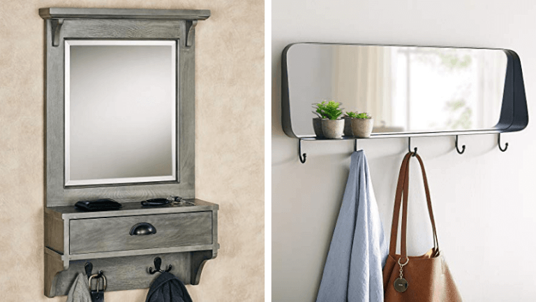 wall mirrors with shelves featured image