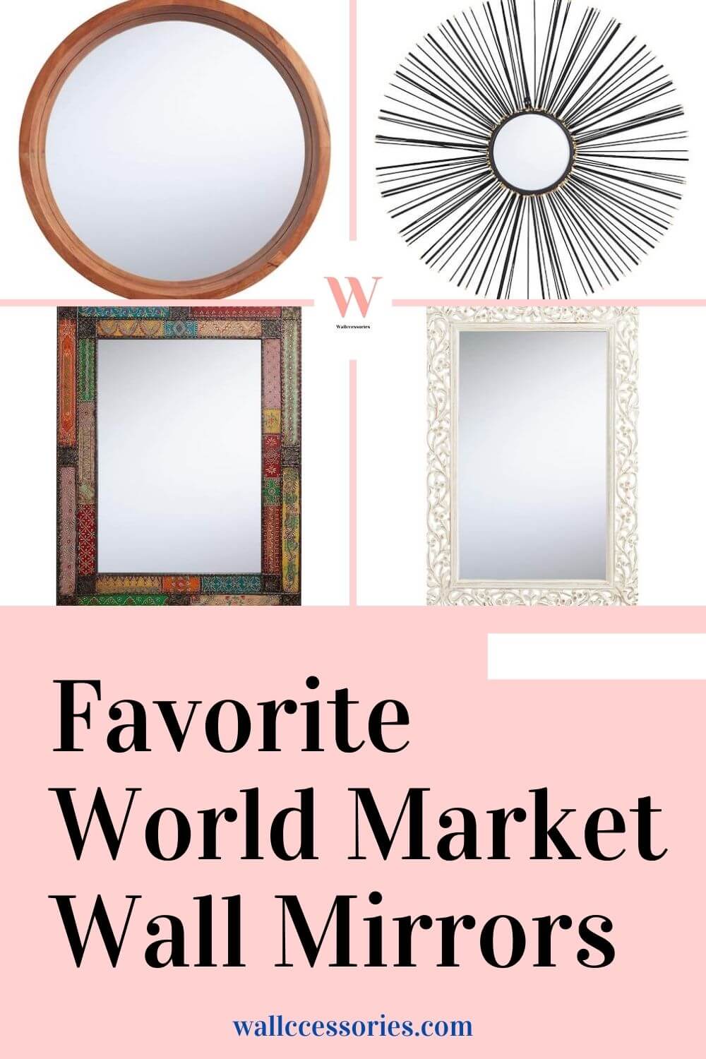 best world market wall mirrors pinterest