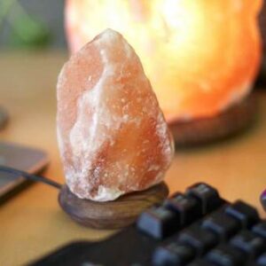 Amber Himalayan USB Salt Lamp