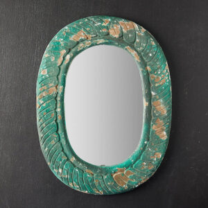 Antiqued Green Mirror