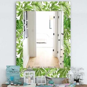 Designart-'Tropical-Mood-Foliage-19'-Tropical mirror