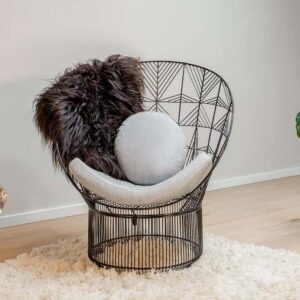 Modern Peacock Lounge Chair, Lounge Chair by Bend Goods in Black showcase