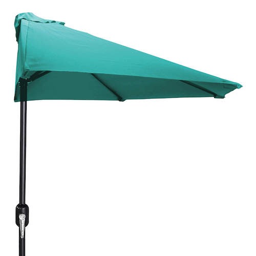 Aruba Turquoise Patio Half Umbrella