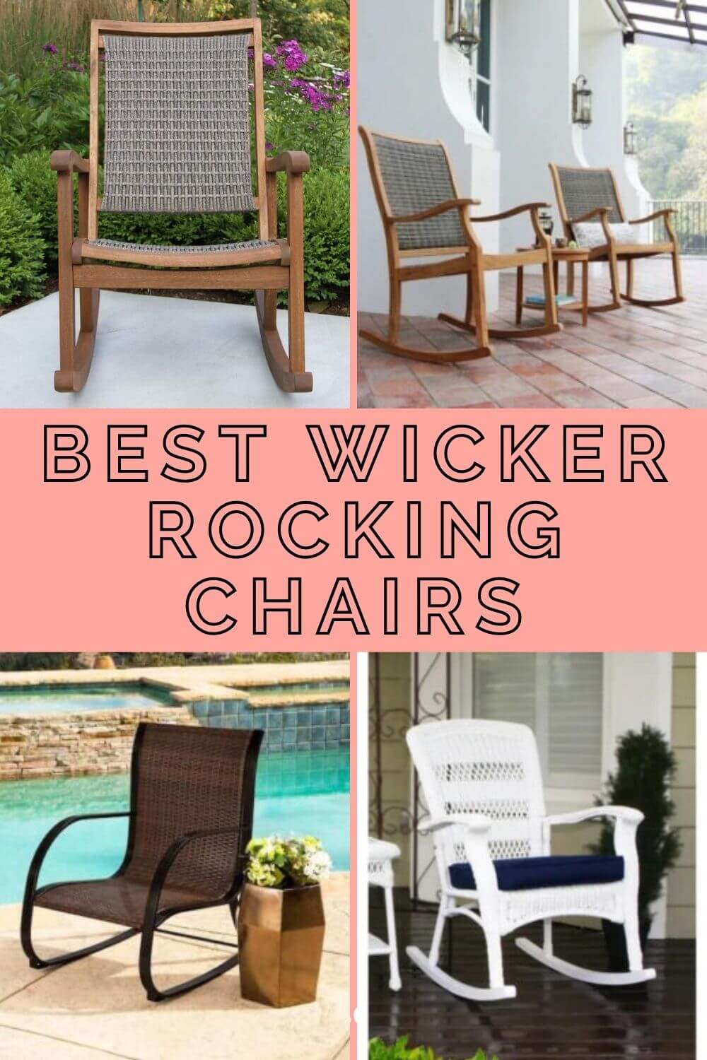 best wicker rocking chairs pinterest