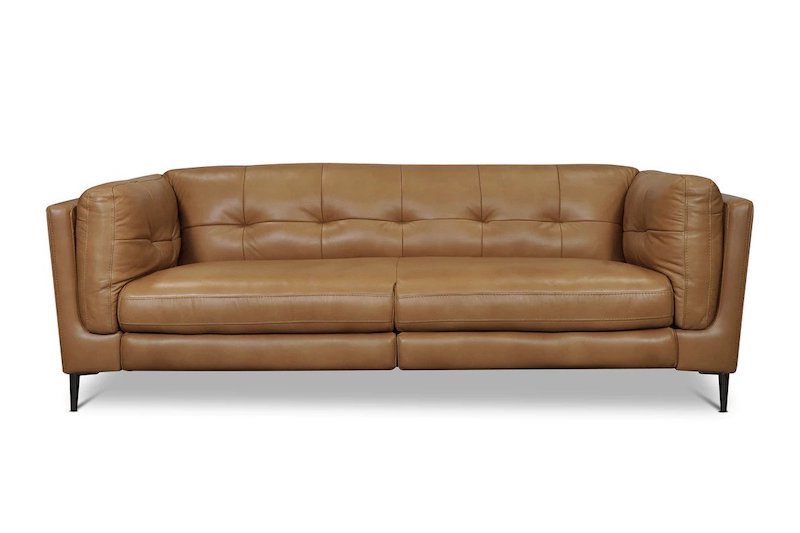 kendrick leather sofa toffee color